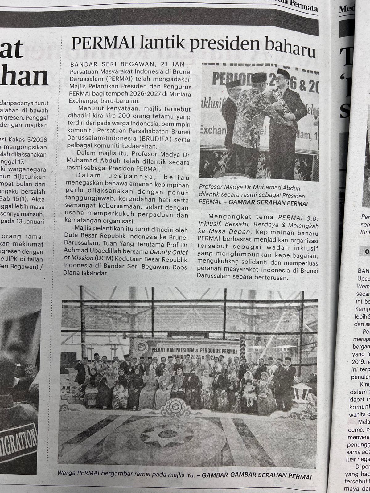Dokumentasi Koran Media Permata · Edisi Cetak